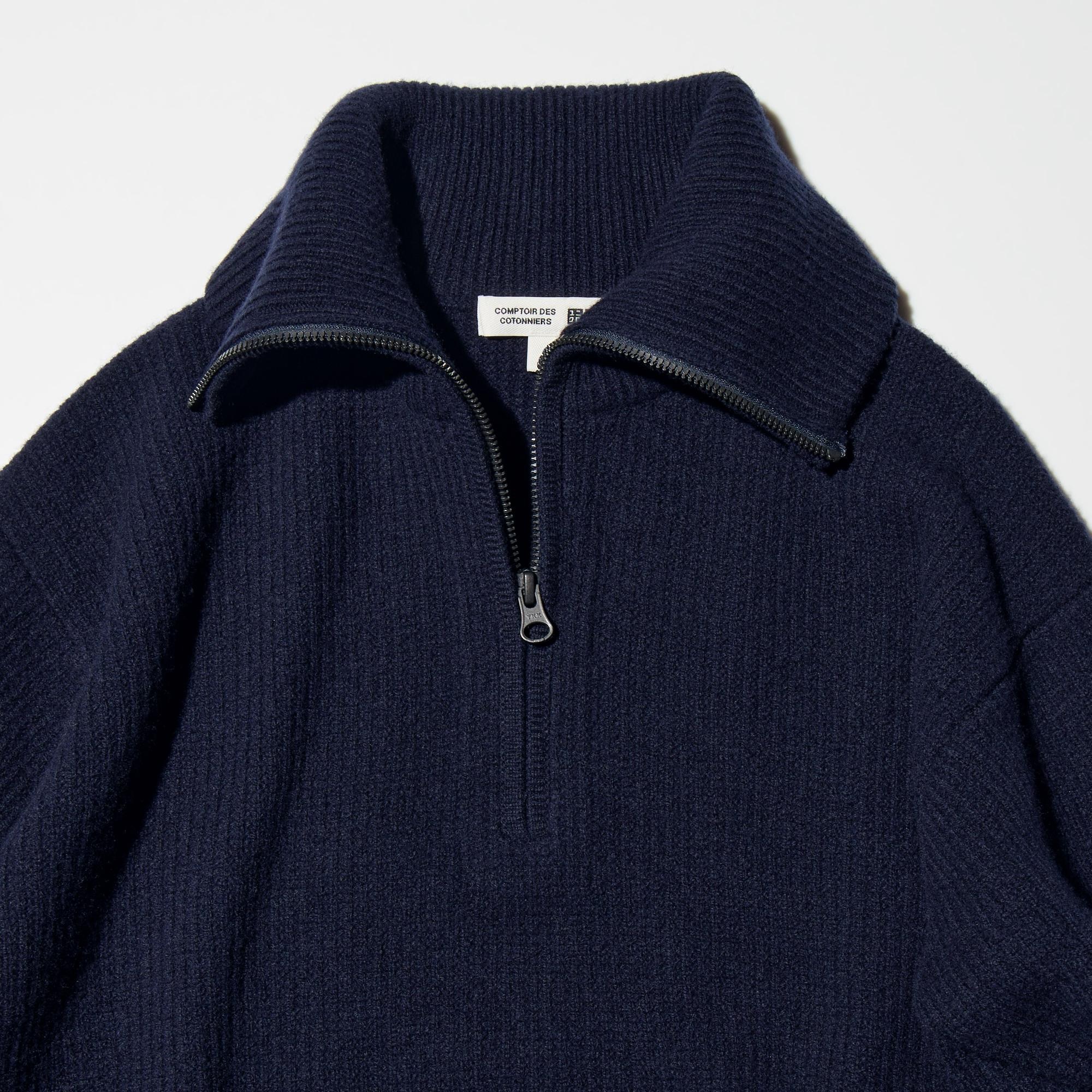 The vertical lines of the knit create a sleek look.