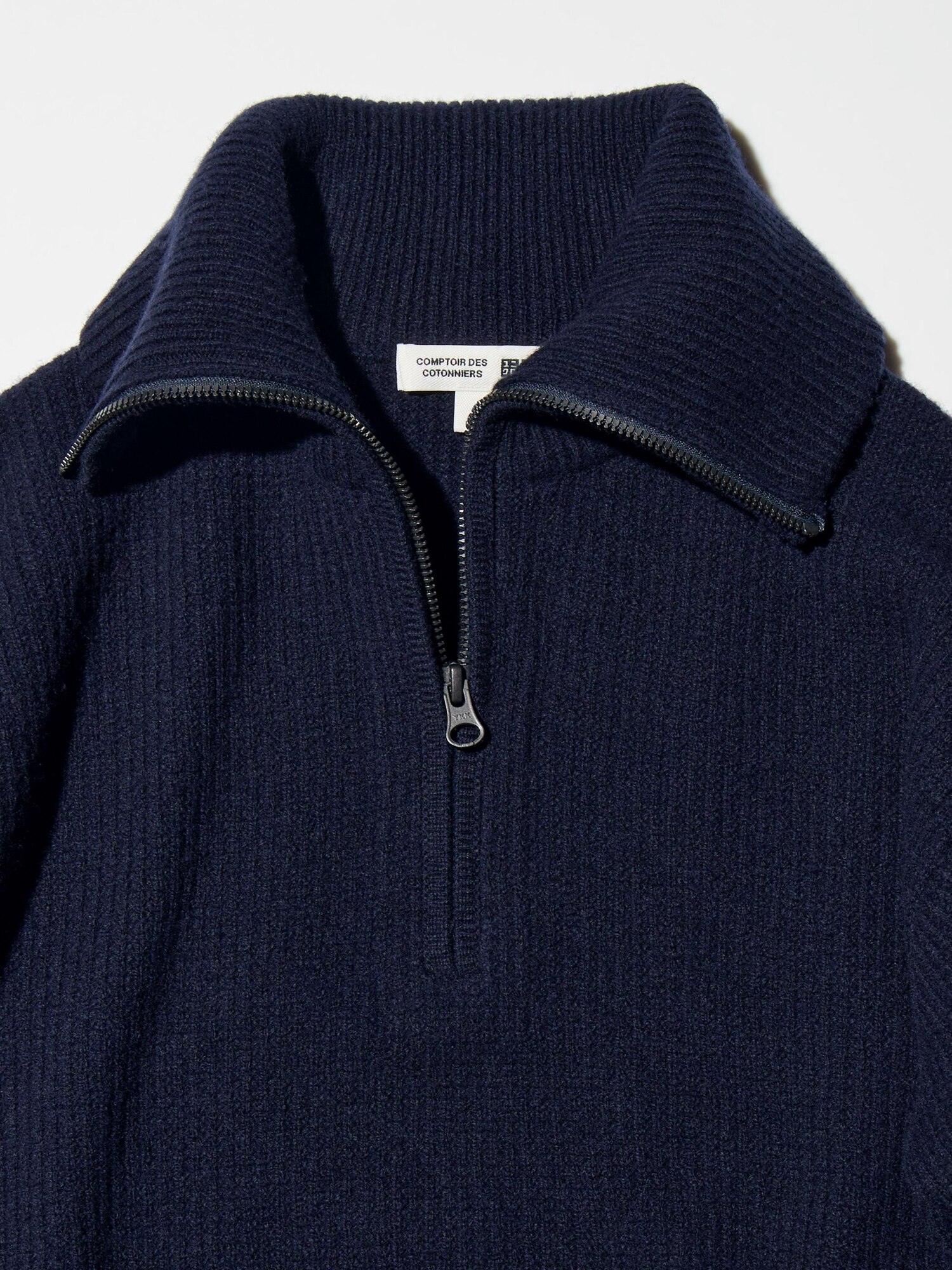 Women's LAMBSWOOL HALF ZIP SWEATER | UNIQLO CA