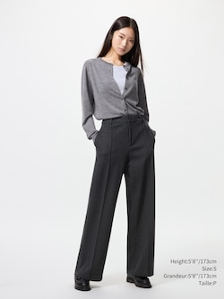 BRUSHED JERSEY WIDE PANTS