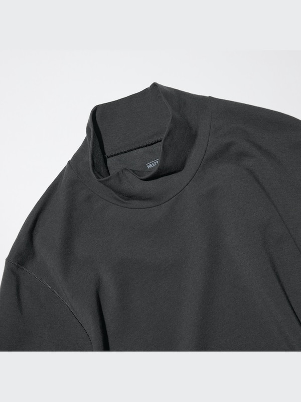 HEATTECH EXTRA WARM COTTON MOCK NECK T-SHIRT