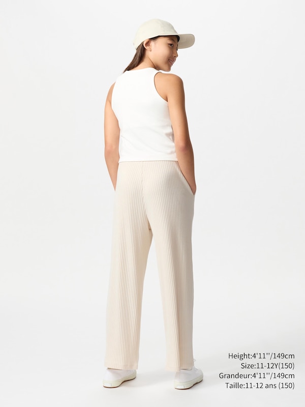 RIBBED WIDE PANTS