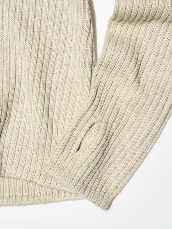 3D KNIT MERINO BLEND TURTLENECK SWEATER