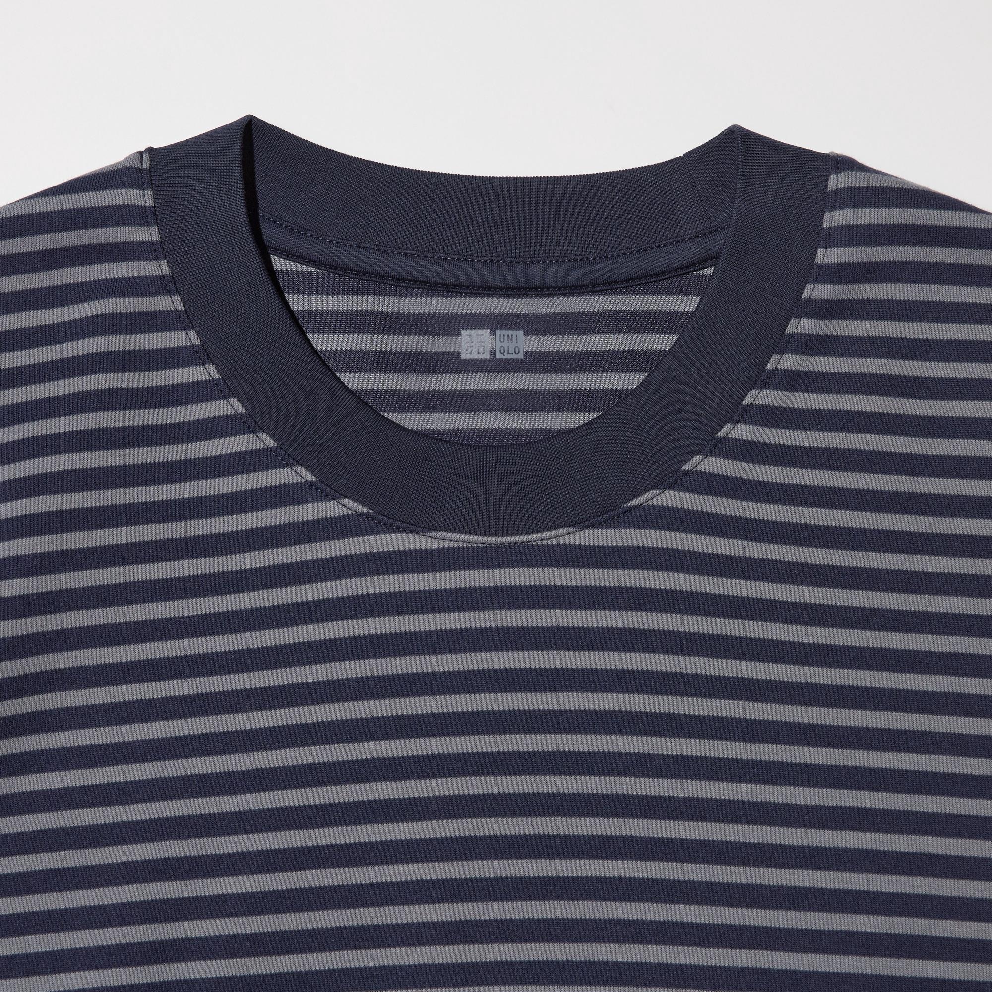 AIRism COTTON STRIPED T-SHIRT | LONG SLEEVE