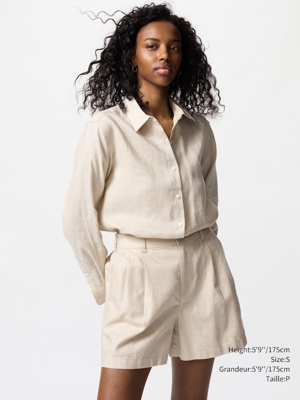 LINEN COTTON SHORTS