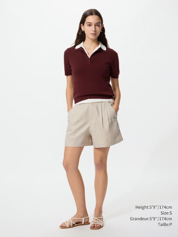 LINEN COTTON SHORTS