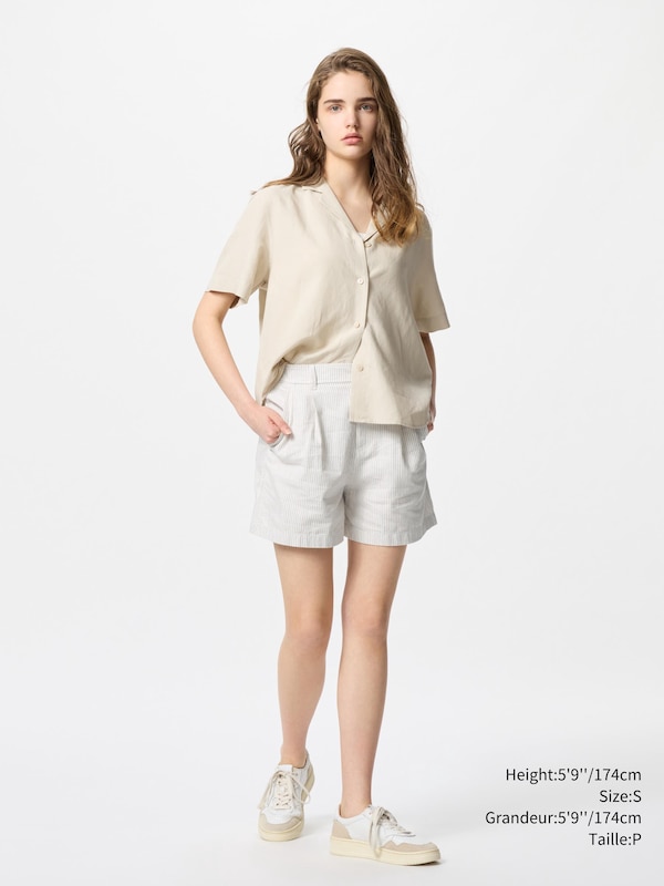 LINEN COTTON SHORTS
