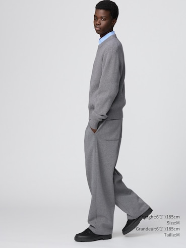 PANTALON AMPLE EN COTON OUATÉ | LONG