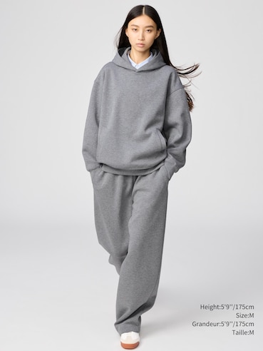 PANTALON AMPLE EN COTON OUATÉ | LONG
