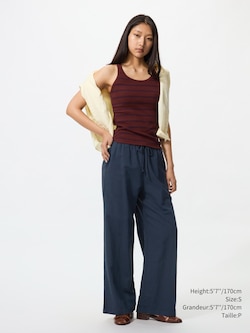 Linen Blend Easy Pants