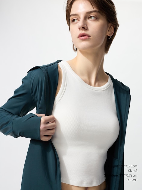 Ribbed Cropped Sleeveless BRA TOP