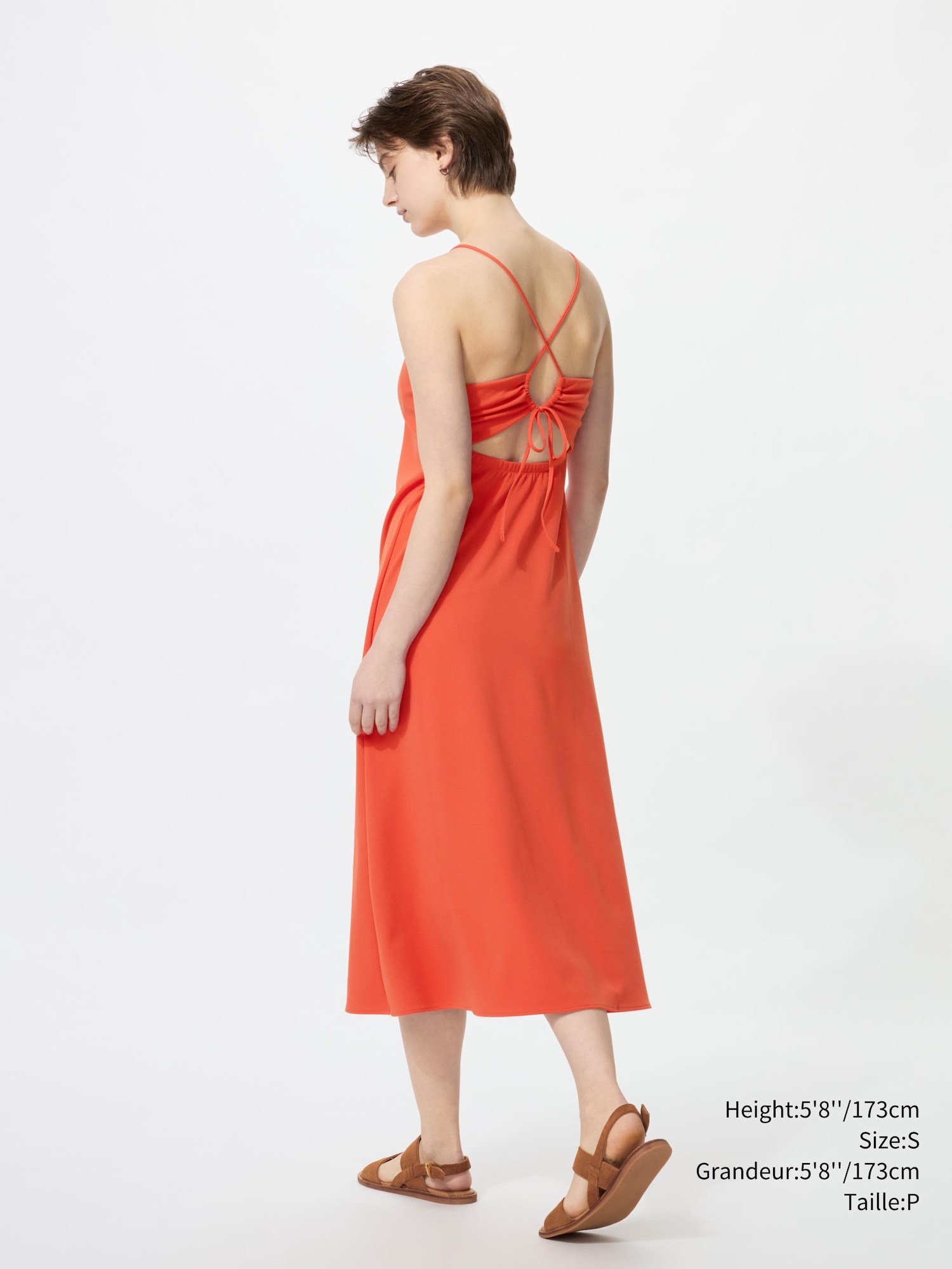 CREPE JERSEY BRA CAMISOLE DRESS