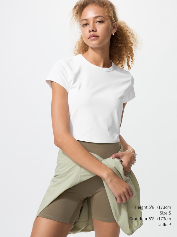 AIRism SOFT CROPPED T-SHIRT