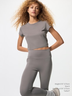 AIRism SOFT CROPPED T-SHIRT