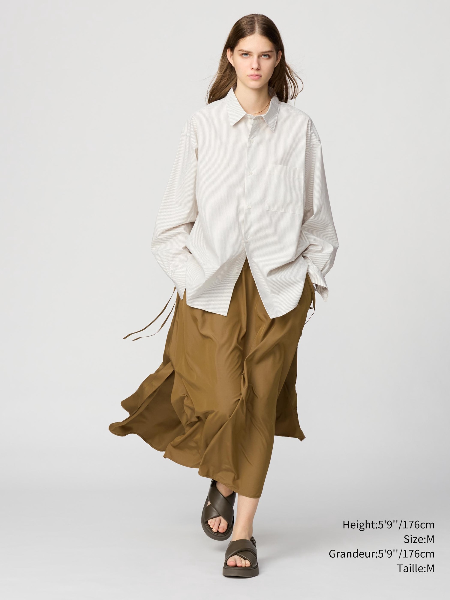 BROADCLOTH OVERSIZED SHIRT | REGULAR COLLAR