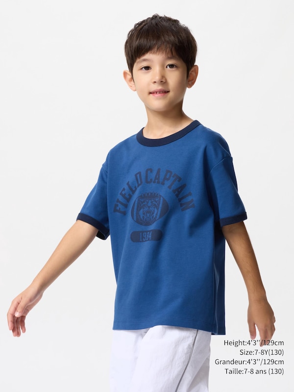 AIRism COTTON GRAPHIC CREW NECK T-SHIRT