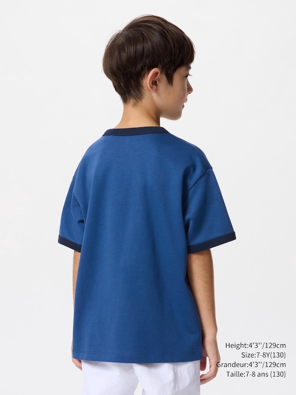 AIRism COTTON GRAPHIC CREW NECK T-SHIRT