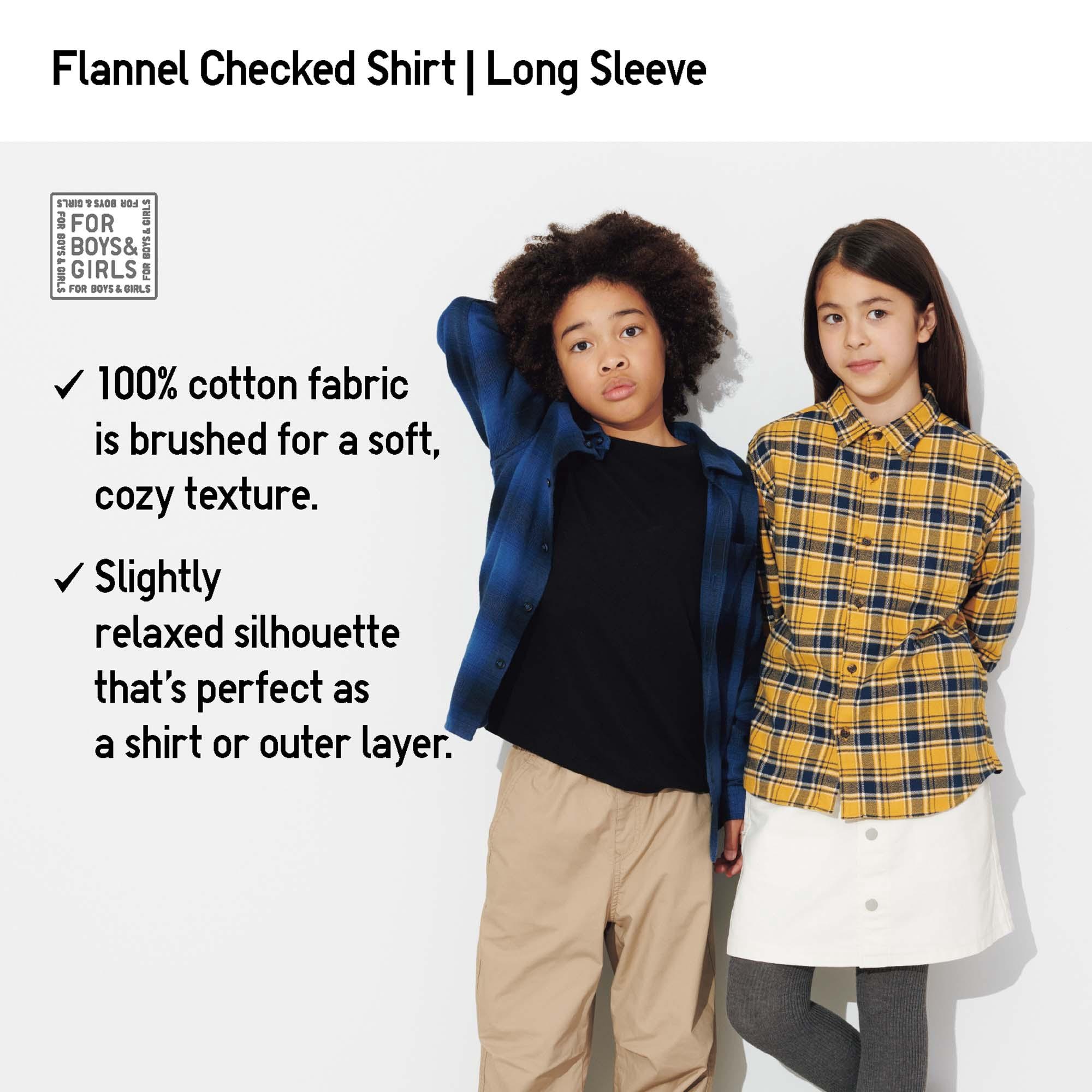 FLANNEL CHECKED LONG SLEEVE SHIRT