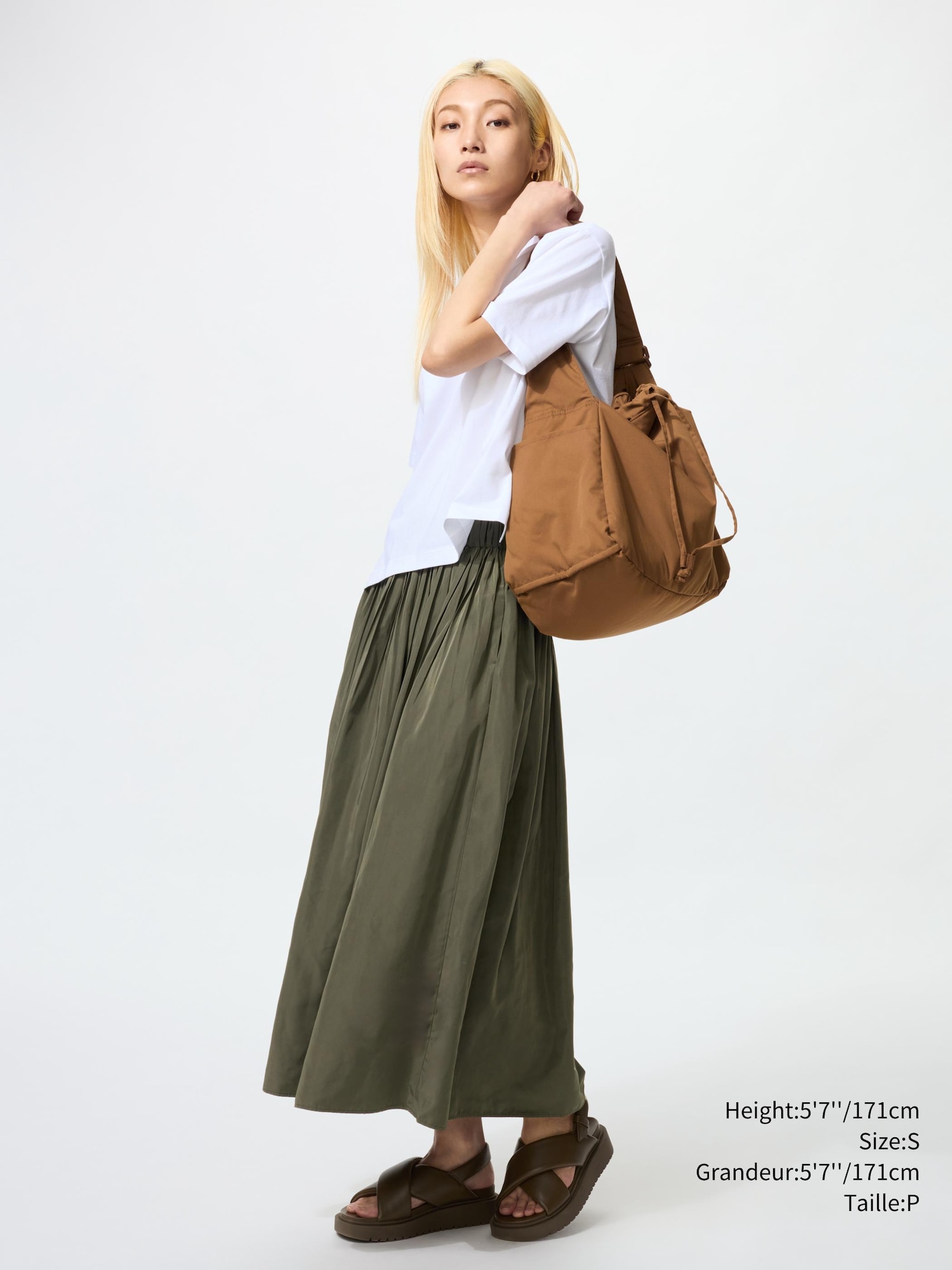 Women's VOLUME GATHER SKIRT | UNIQLO CA