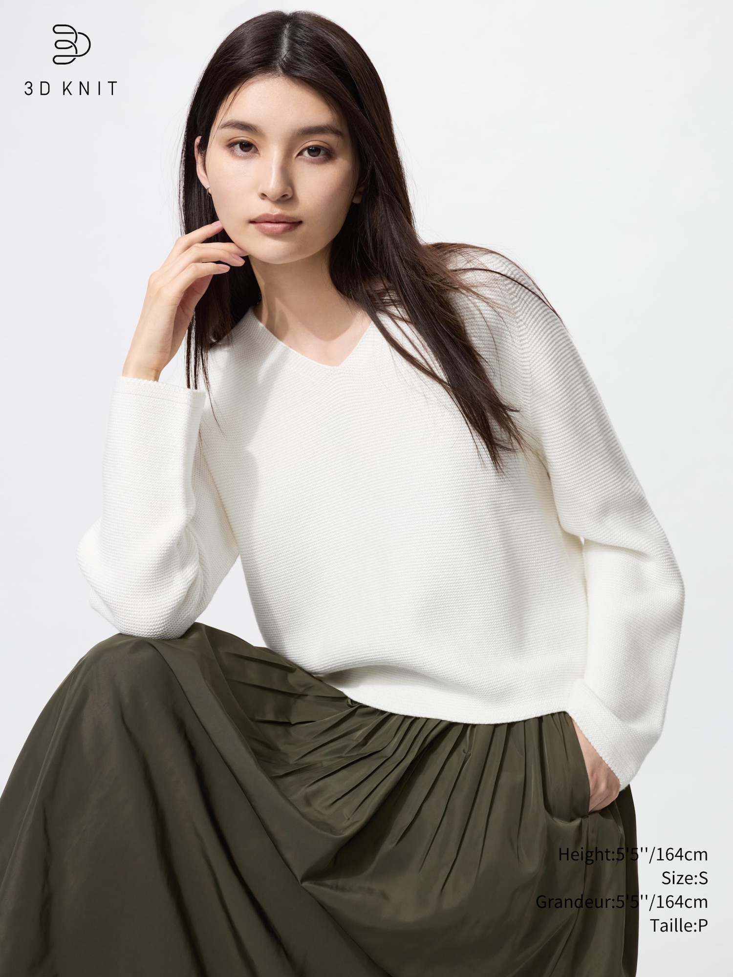 トップス LIDNM W/Si/Ca 18G V Neck Knit LIDNM / Llife ONLINE STORE / W/Si/Ca 18G V Neck Knit
