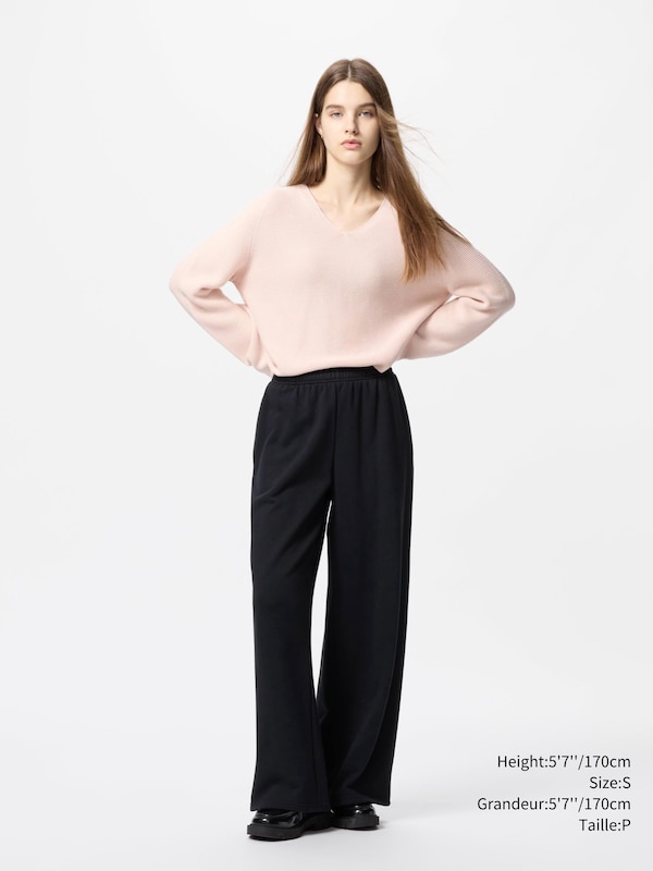 3D KNIT COTTON RELAXED V NECK SWEATER