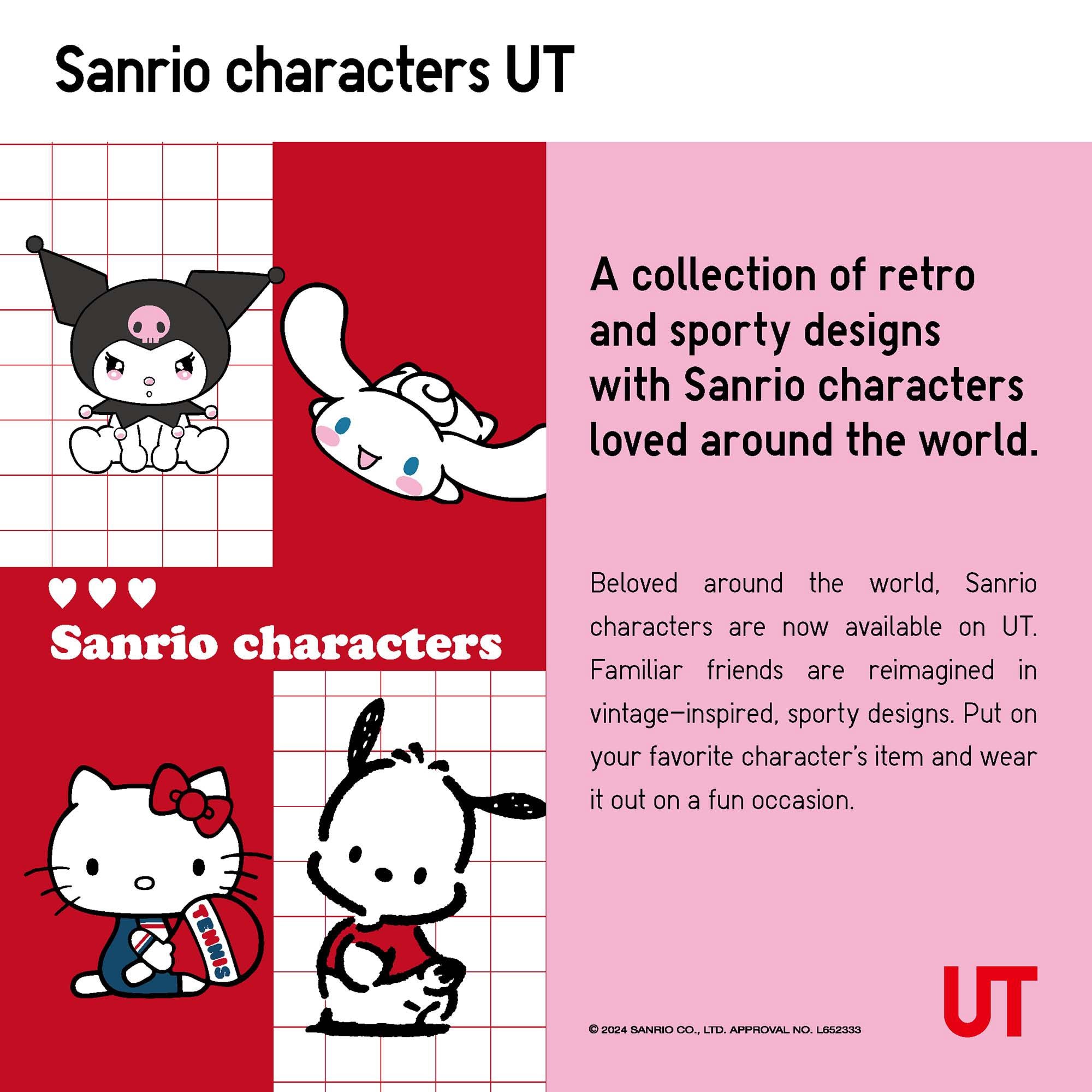 SANRIO CHARACTERS CROPPED SHORT SLEEVE UT