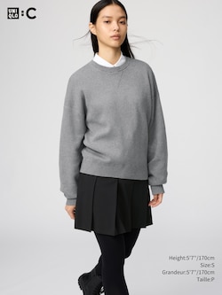 SMOOTH COTTON CREW NECK SWEATER