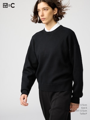 SMOOTH COTTON CREW NECK SWEATER