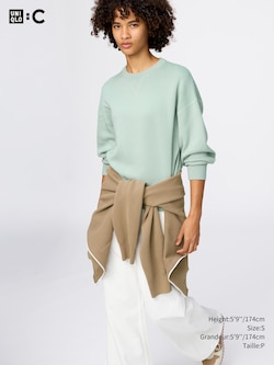 SMOOTH COTTON CREW NECK SWEATER