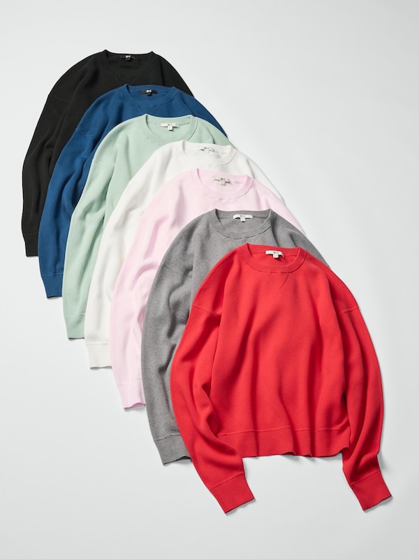 SMOOTH COTTON CREW NECK SWEATER