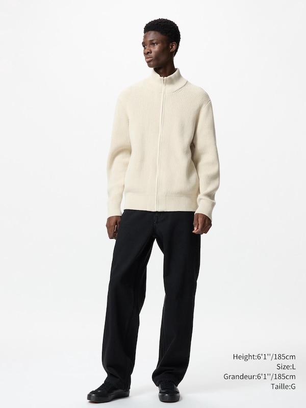 MIDDLE GAUGE FULL-ZIP SWEATER