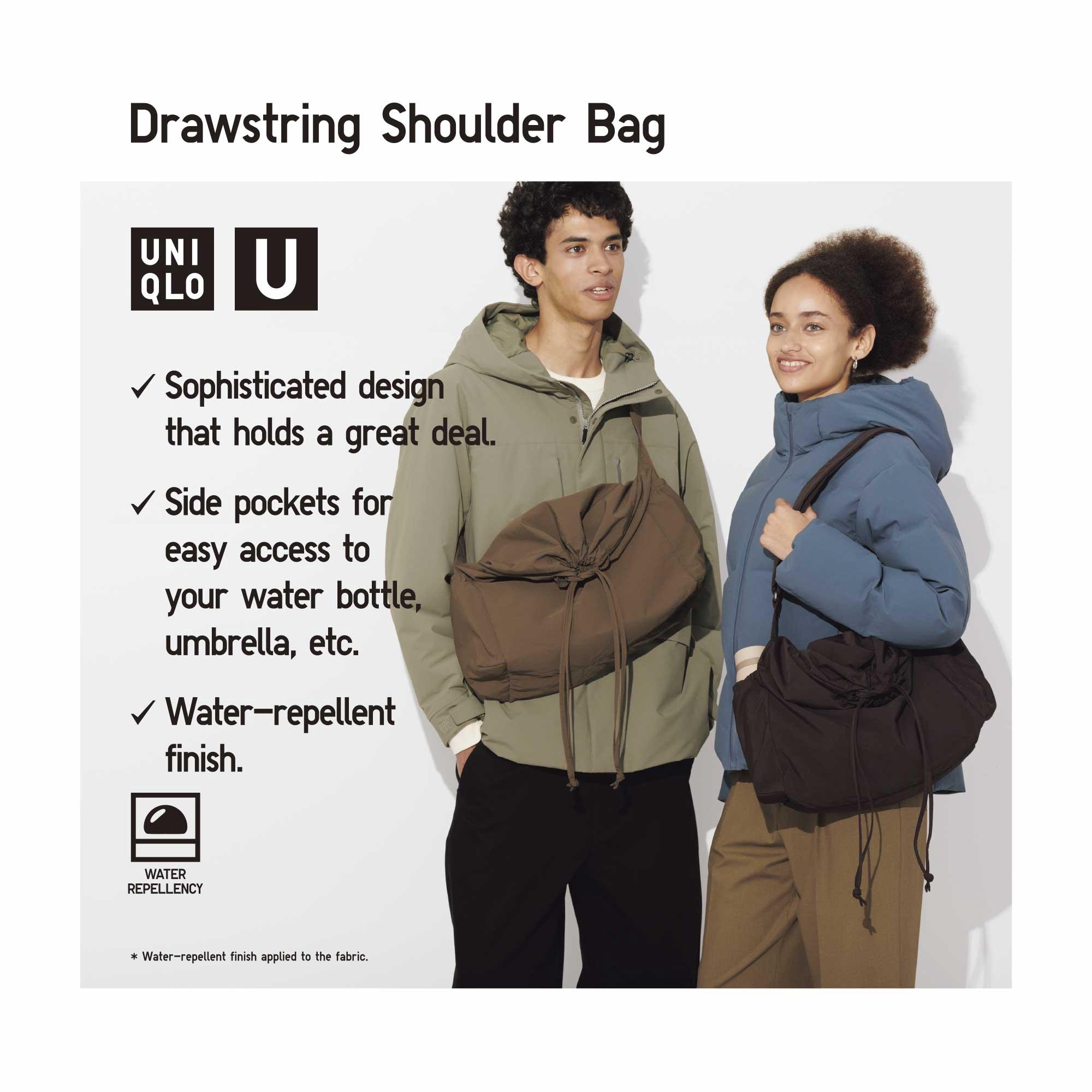 DRAWSTRING SHOULDER BAG