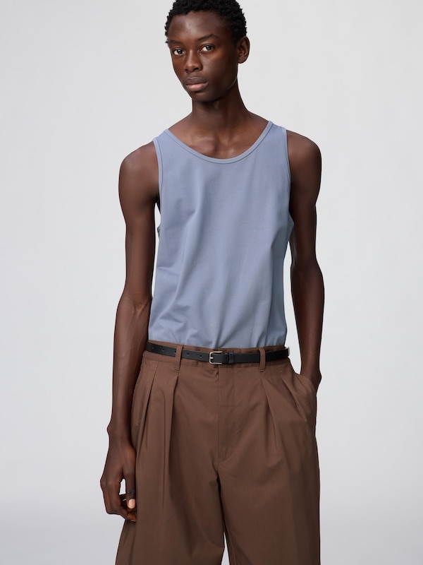 CEINTURE EN CUIR FINE LONGUE