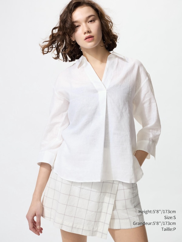 PREMIUM LINEN SKIPPER COLLAR SHIRT