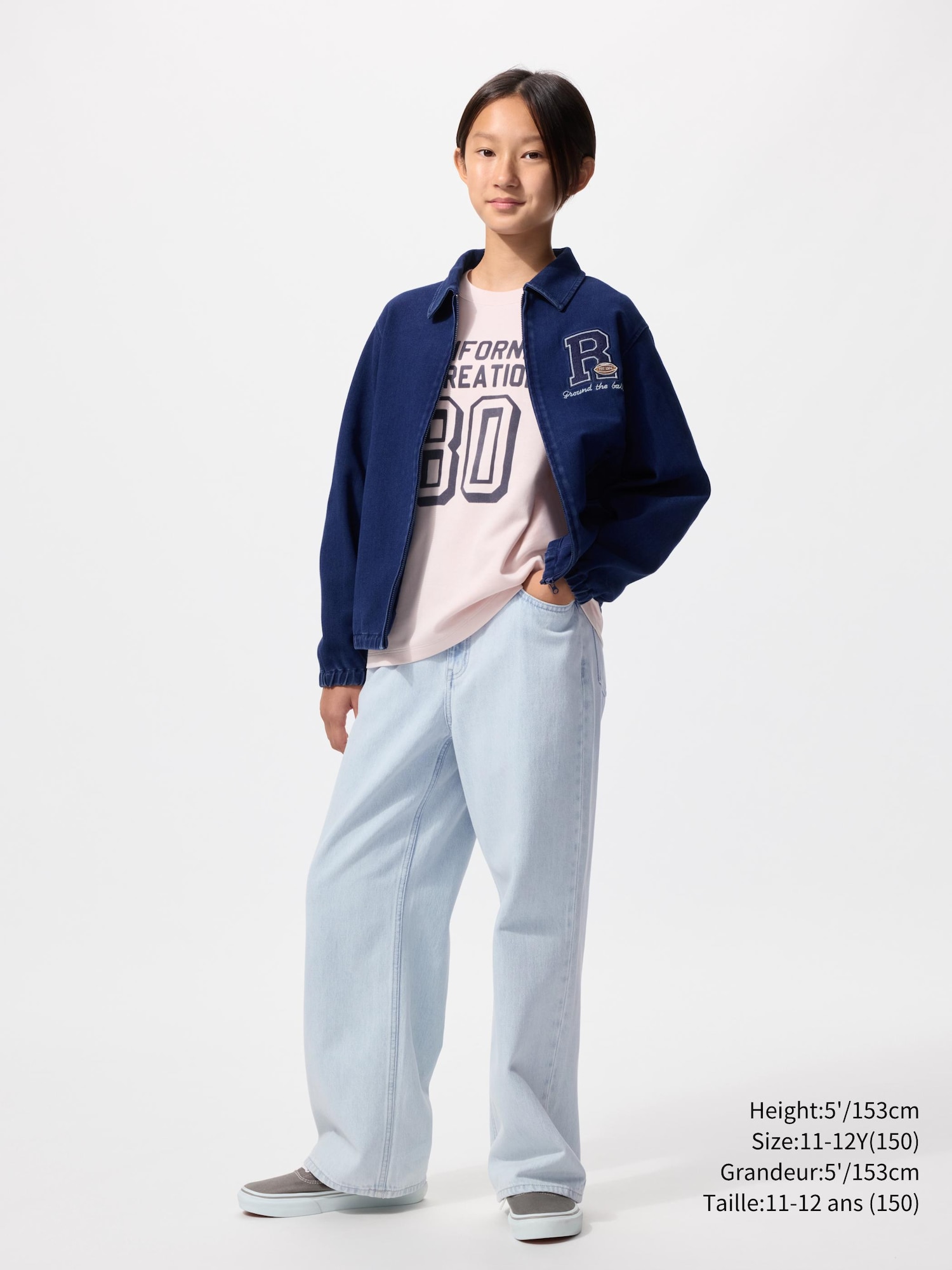 Kids Wide Fit Straight Jeans | UNIQLO CA