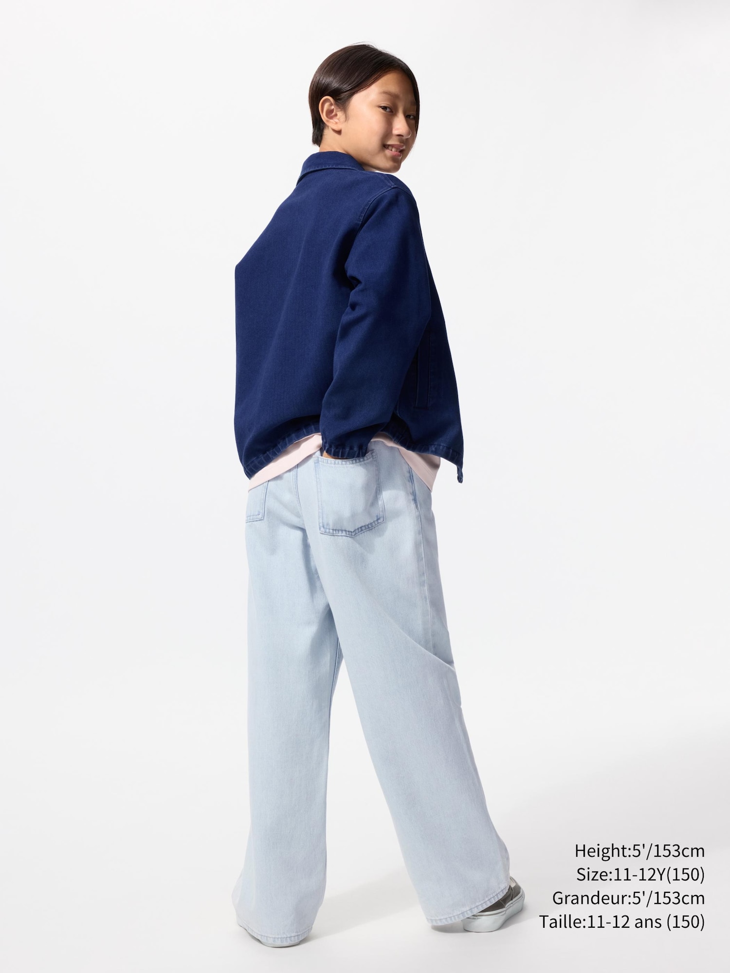 Kids Wide Fit Straight Jeans | UNIQLO CA