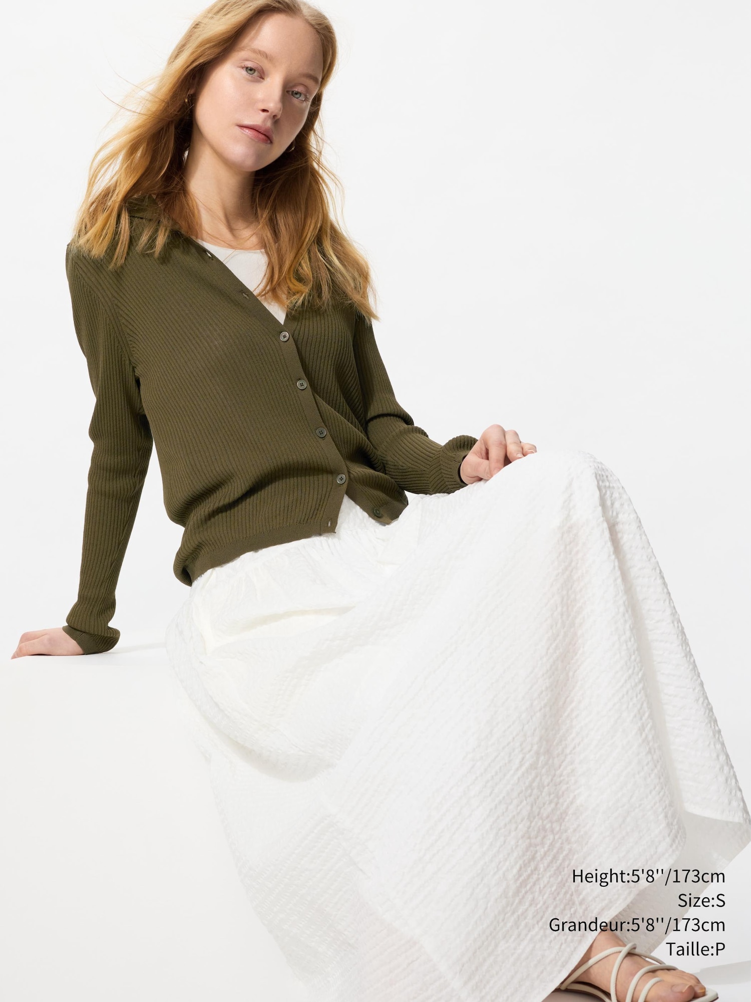 最新最全の WOMEN'S CA UNIQLO | SKIRT VOLUME SEERSUCKER スカート