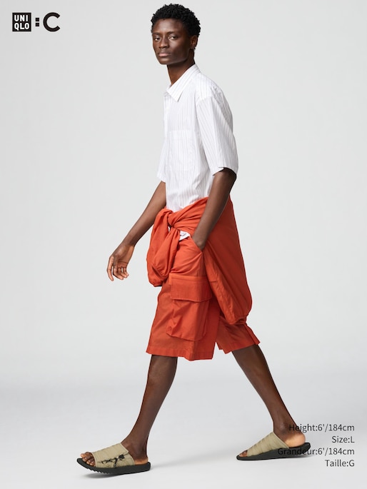 WIDE FIT CARGO HALF PANTS