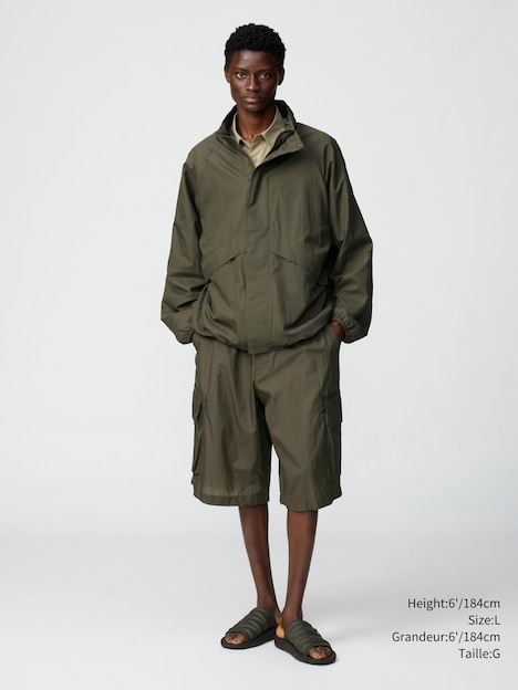 WIDE FIT CARGO HALF PANTS