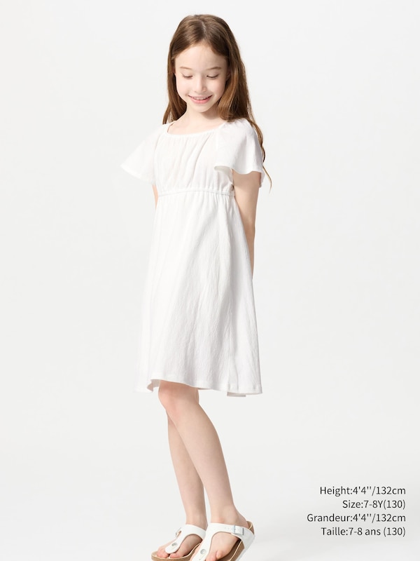 FLARE SLEEVE DRESS SHORT SLEEVE