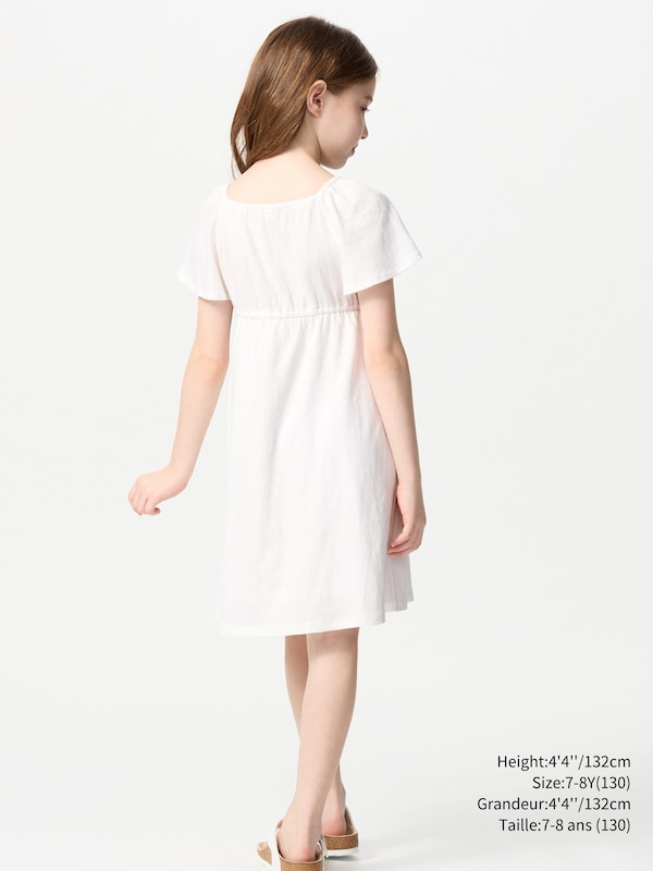 FLARE SLEEVE DRESS SHORT SLEEVE