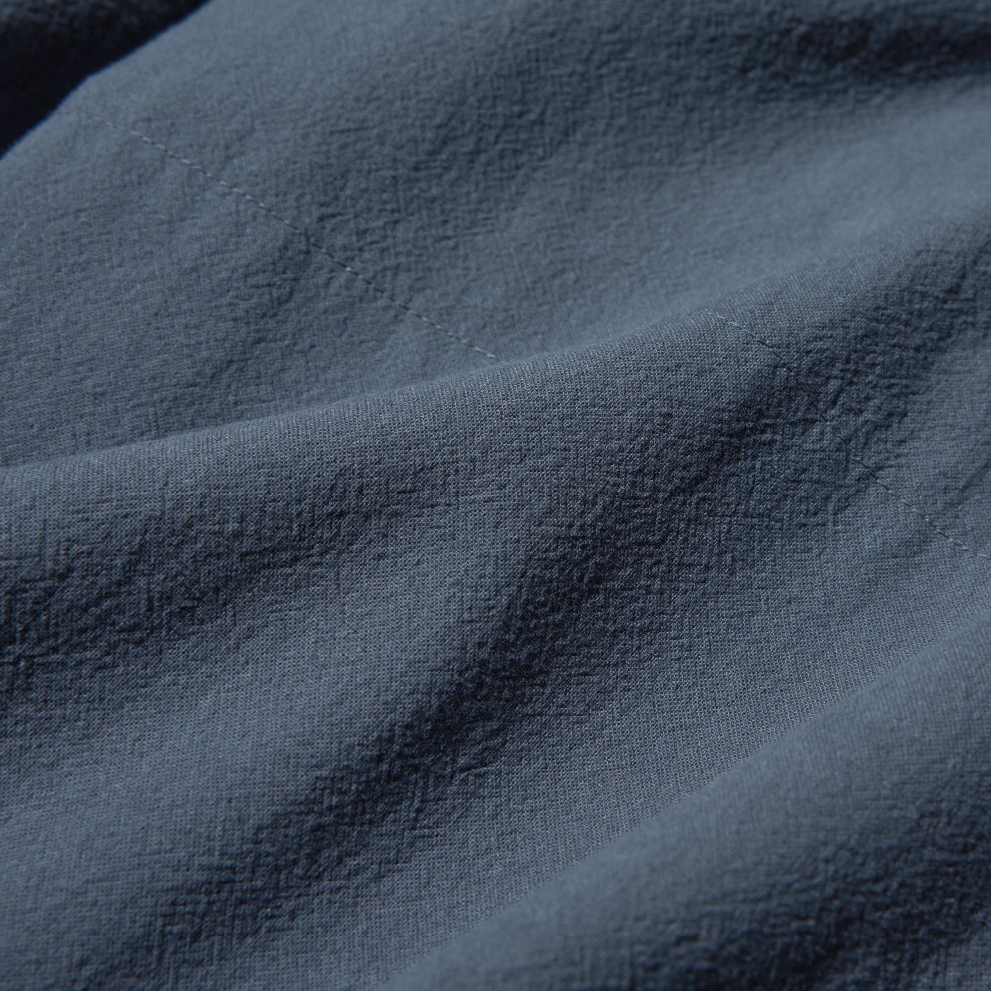 Made from pre-washed matte cotton fabric with a nicely wrinkled look.