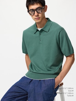 CHANDAIL-POLO EN MAILLE LAVABLE