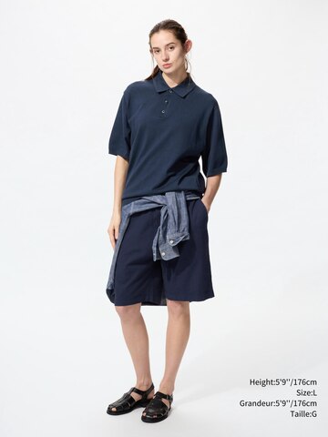 Washable Knitted Polo Sweater Short Sleeve