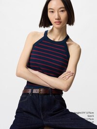 HALTER NECK BRA SLEEVELESS TOP