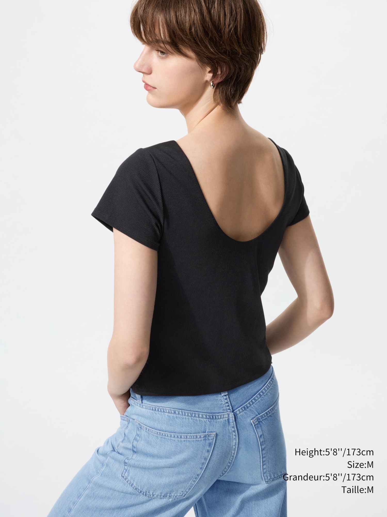 AIRism COTTON LOW BACK BRA T-SHIRT