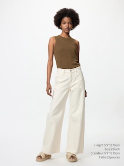 DRAPEY WIDE FLARE JEANS | TALL