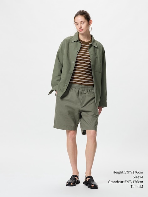 COTTON LINEN SHIRT JACKET