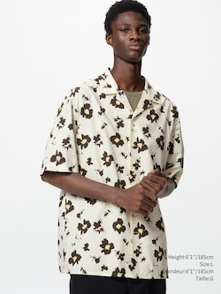 CHEMISE EN COTON MODAL COL OUVERT