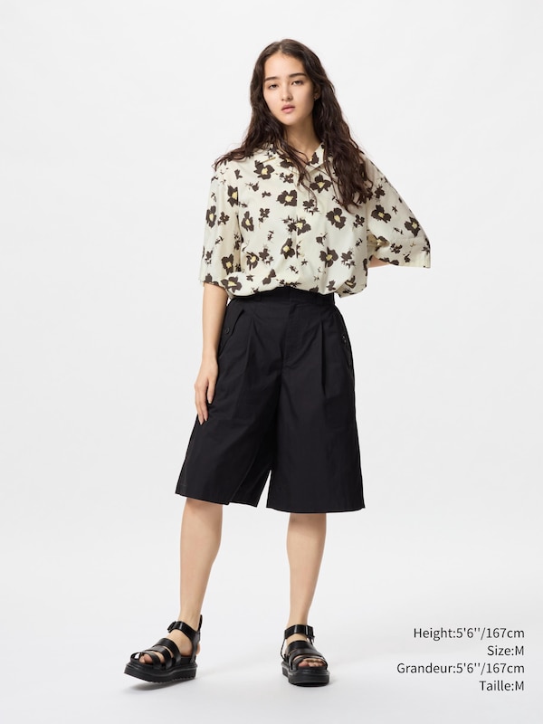 MODAL COTTON OPEN COLLAR SHIRT