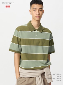 DRY PIQUE STRIPED POLO SHIRT
